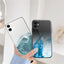 Funda Transparente de Mármol de Lujo para iPhone