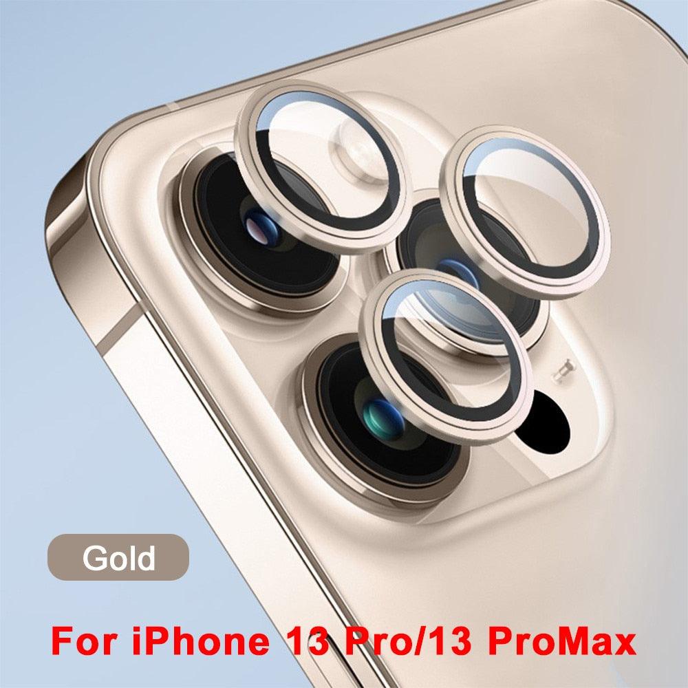 Protecteur d'objectif en verre 3D pour iPhone 13