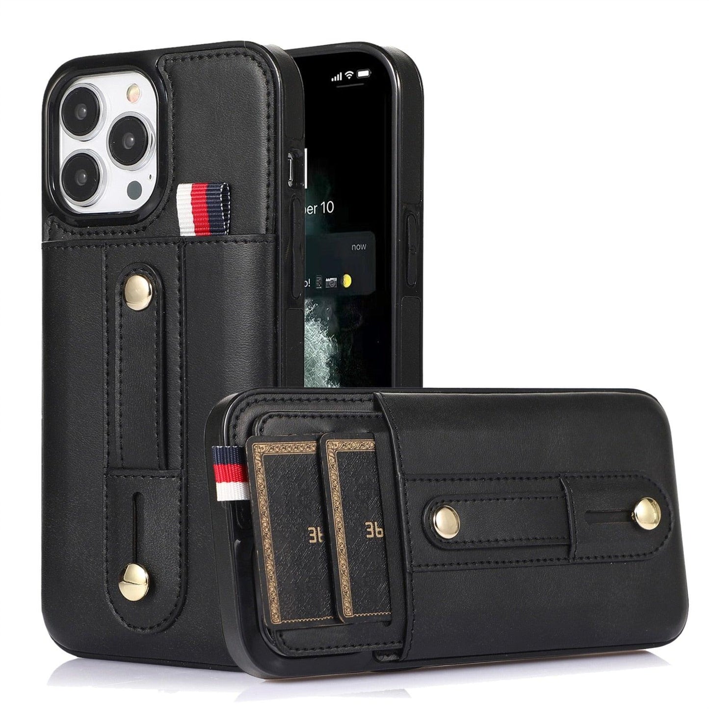 Coque de téléphone en cuir PU premium pour iPhone 14/13/12/11 Series