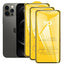 Protecteur d'écran en verre trempé 9D Full Cover pour iPhone