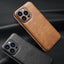 Coque de téléphone en cuir PU de luxe pour modèles d'iPhone