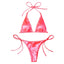 Ensemble de bikini brésilien en satin luxe ShimmerWave