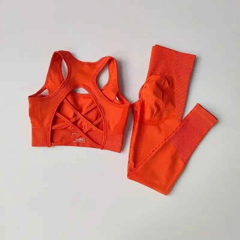 Conjunto de Sujetador Deportivo y Leggings para Mujer de 2 Piezas