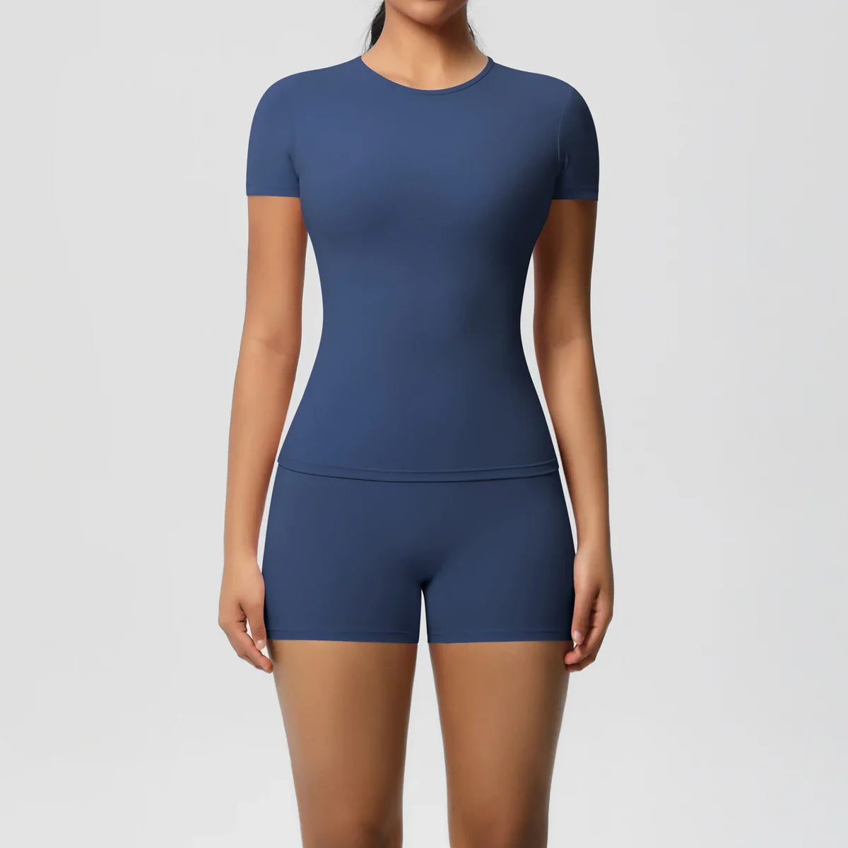 Conjunto de Leggings y Top de Gimnasio de Secado Rápido de 2 Piezas