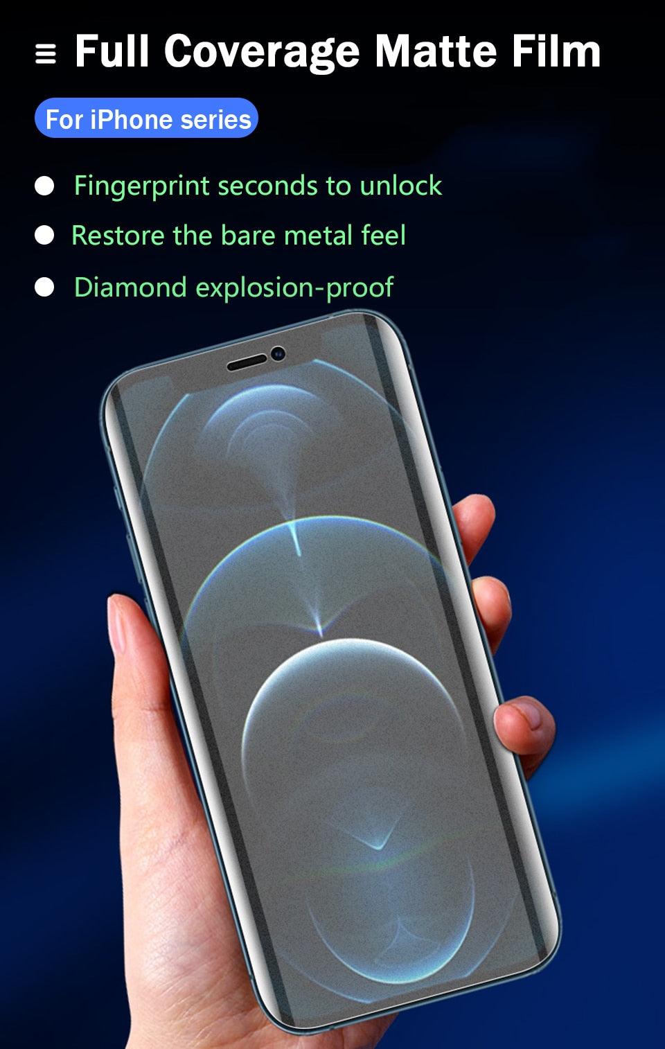 Protecteurs d'écran mats 3PCS pour modèles d'iPhone