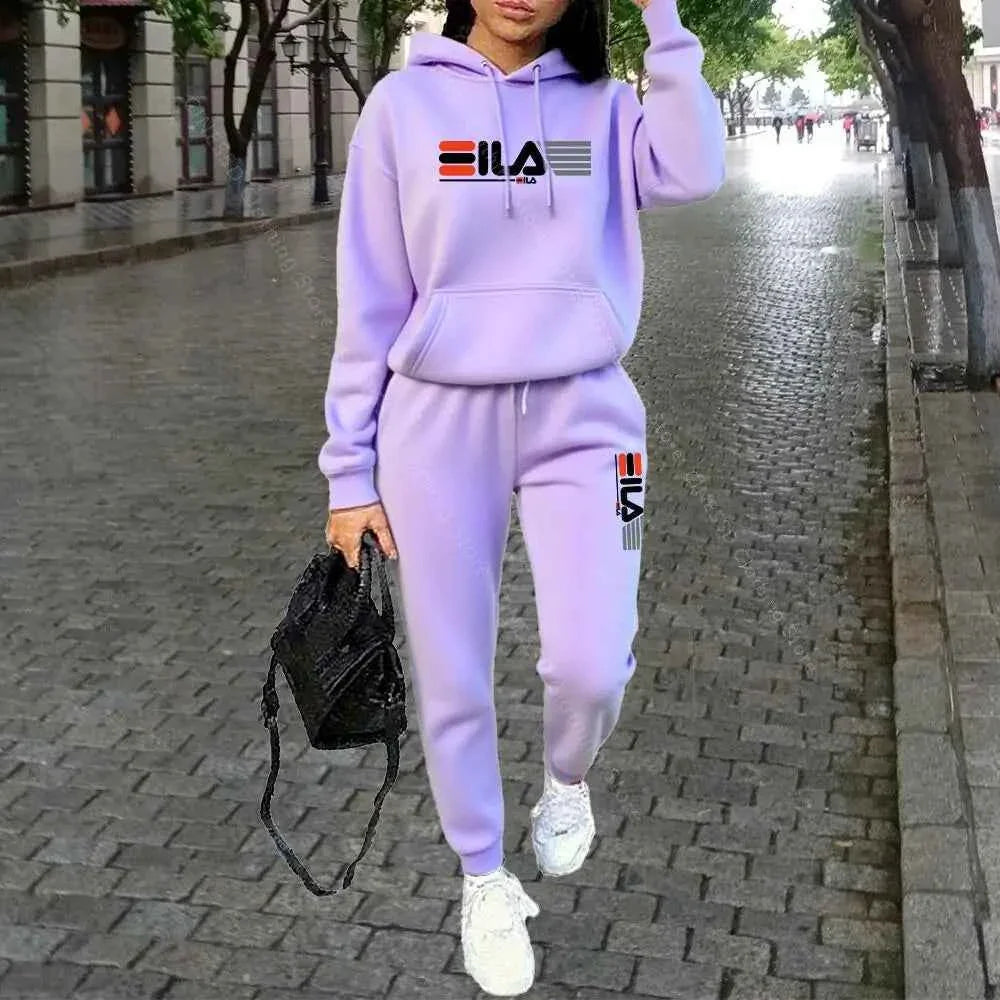 Ensemble de sweat à capuche et pantalon de luxe pour femmes