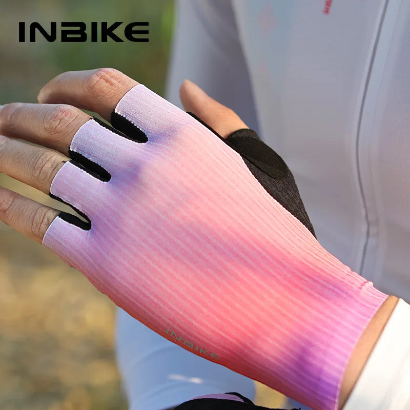 Gants de cyclisme à demi-doigts INBIKE pour hommes et femmes