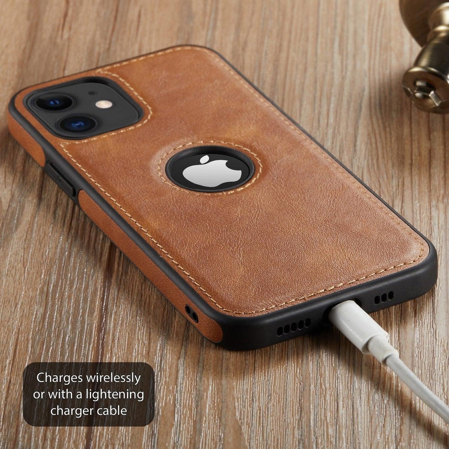 Coque de téléphone en cuir PU de luxe pour iPhone - Protection élégante