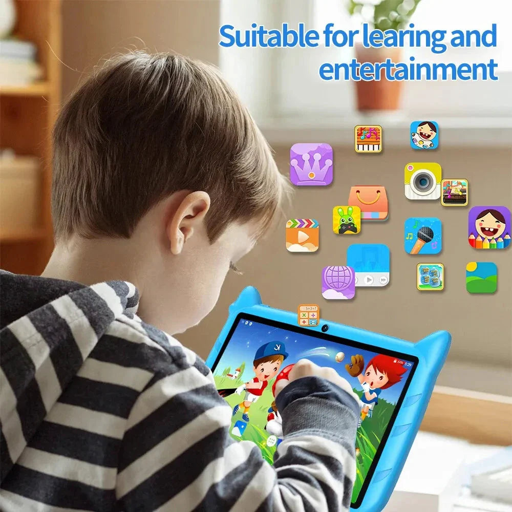 Tablette pour enfants BDF 7 pouces - Android 13, 4 Go de RAM, 64 Go de stockage