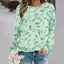 Sudadera Y2K con estampado de flores en 3D - Moda femenina