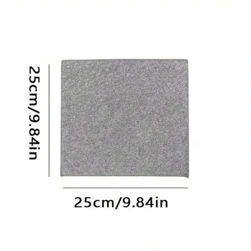 Juego de Toallas de Cocina de Microfibra Ultra Fina Gris Claro - 5/10/20 pcs