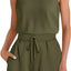 Sporty Fitness Vest Jumpsuit Shorts Set