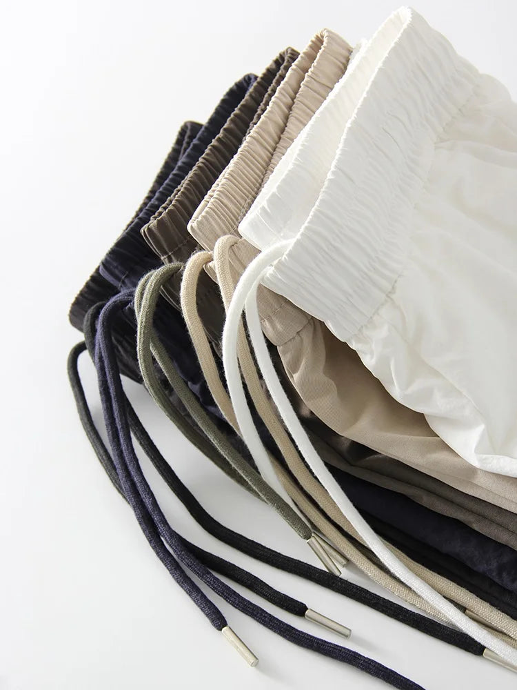 ChicEase Pantalons Jogging Taille Haute à Jambes Larges
