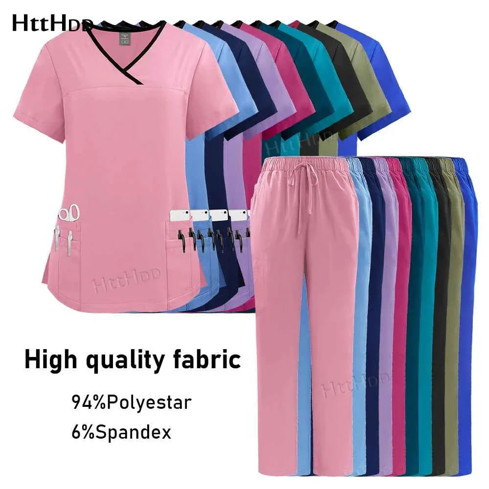 Conjunto de Uniforme Médico de Enfermera Premium para Mujeres