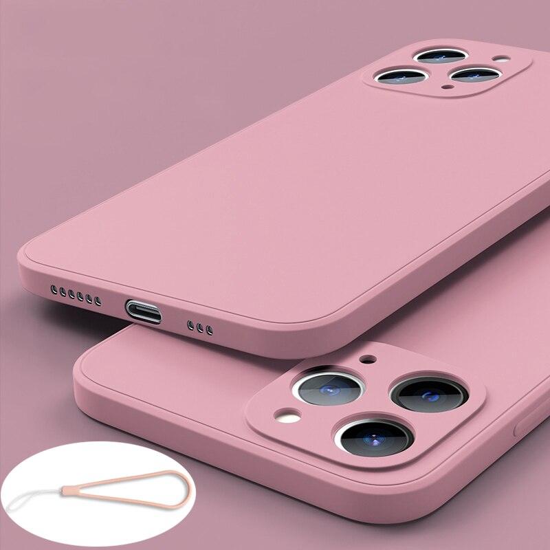 Coque en silicone premium pour iPhone 13 Pro Max et 12 Mini