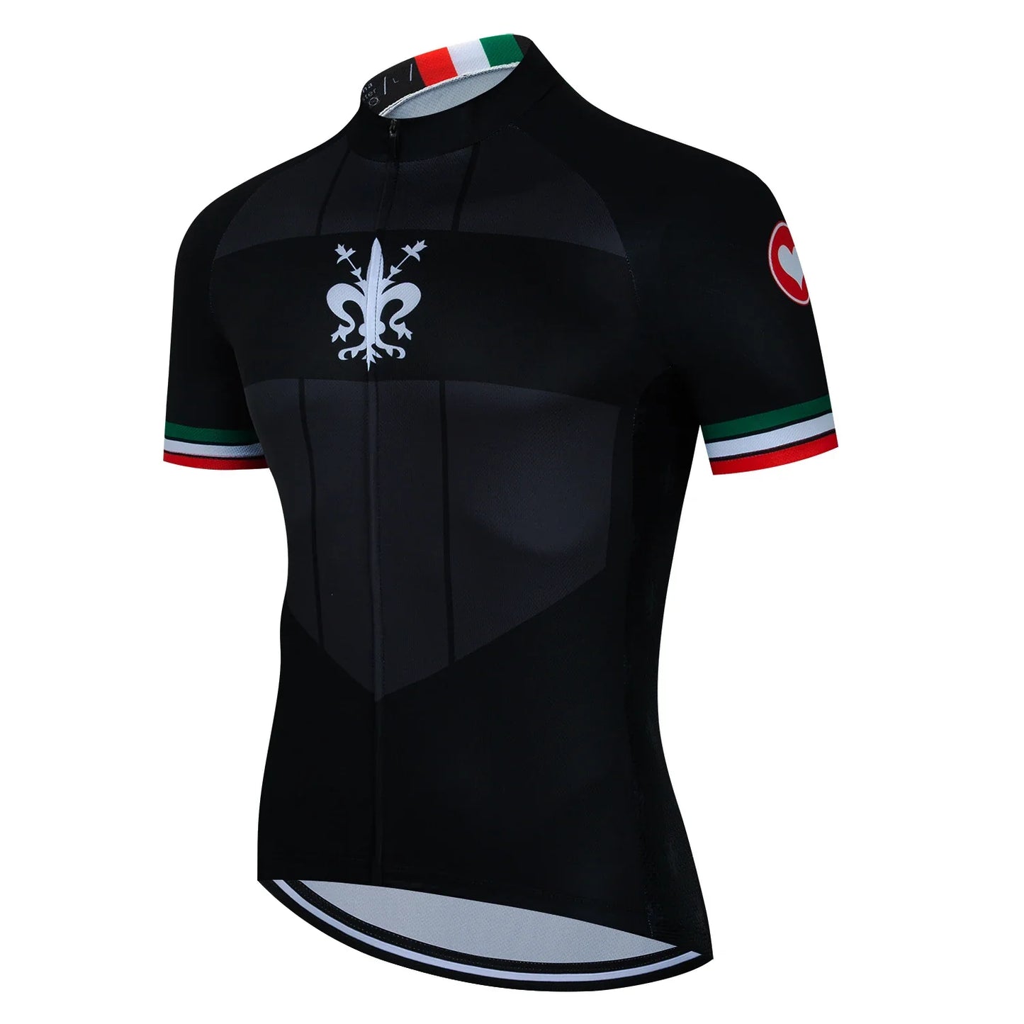Jersey de Ciclismo Clásico Negro para Hombre - Camiseta de Manga Corta