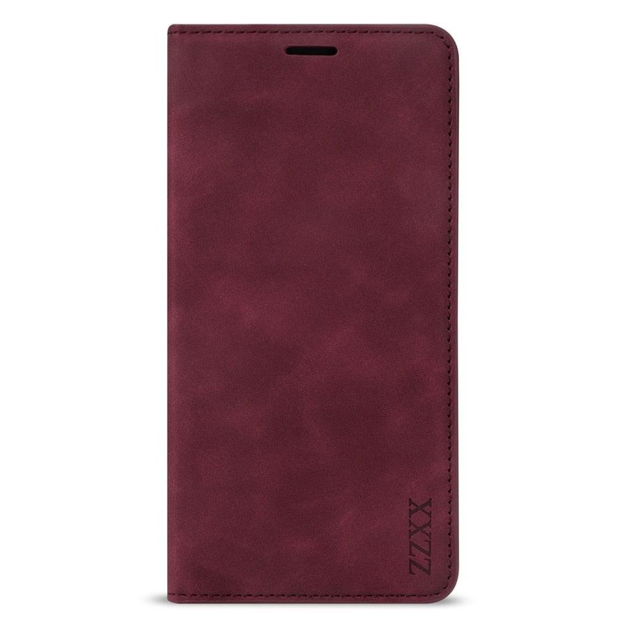 Étui portefeuille à rabat magnétique premium pour iPhone 14 Pro Max
