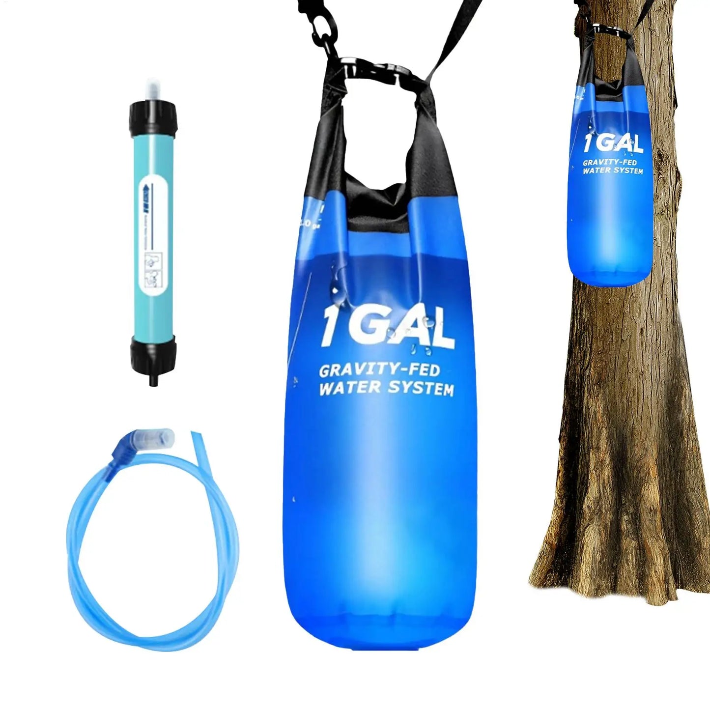 Filtre pliable AquaGuard : Pureté et hydratation portables
