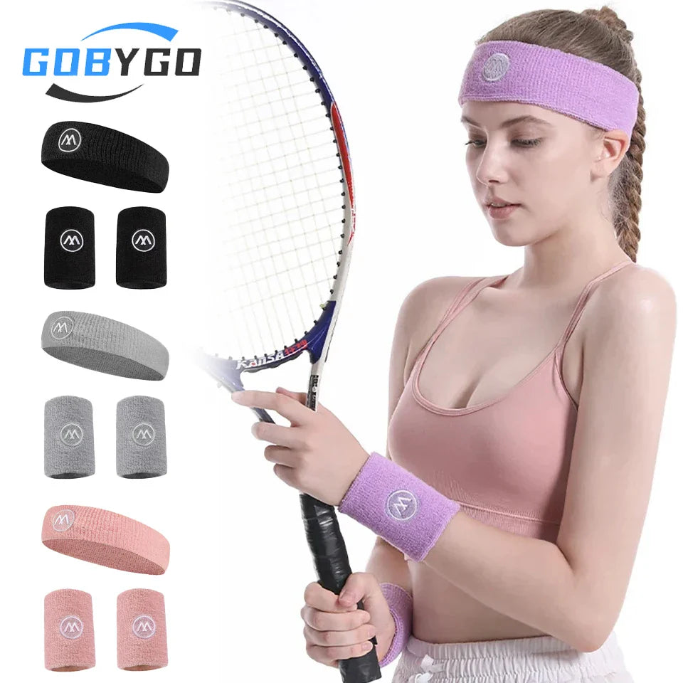 GOBYGO Exercise Headband and Wristband Set