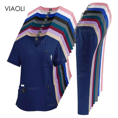 Conjunto de Uniforme Médico para Mujeres