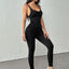 Elegant Black Backless Sling Jumpsuit for Women