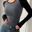 ChicSpring SlimFit ColorBlock Crew Tee