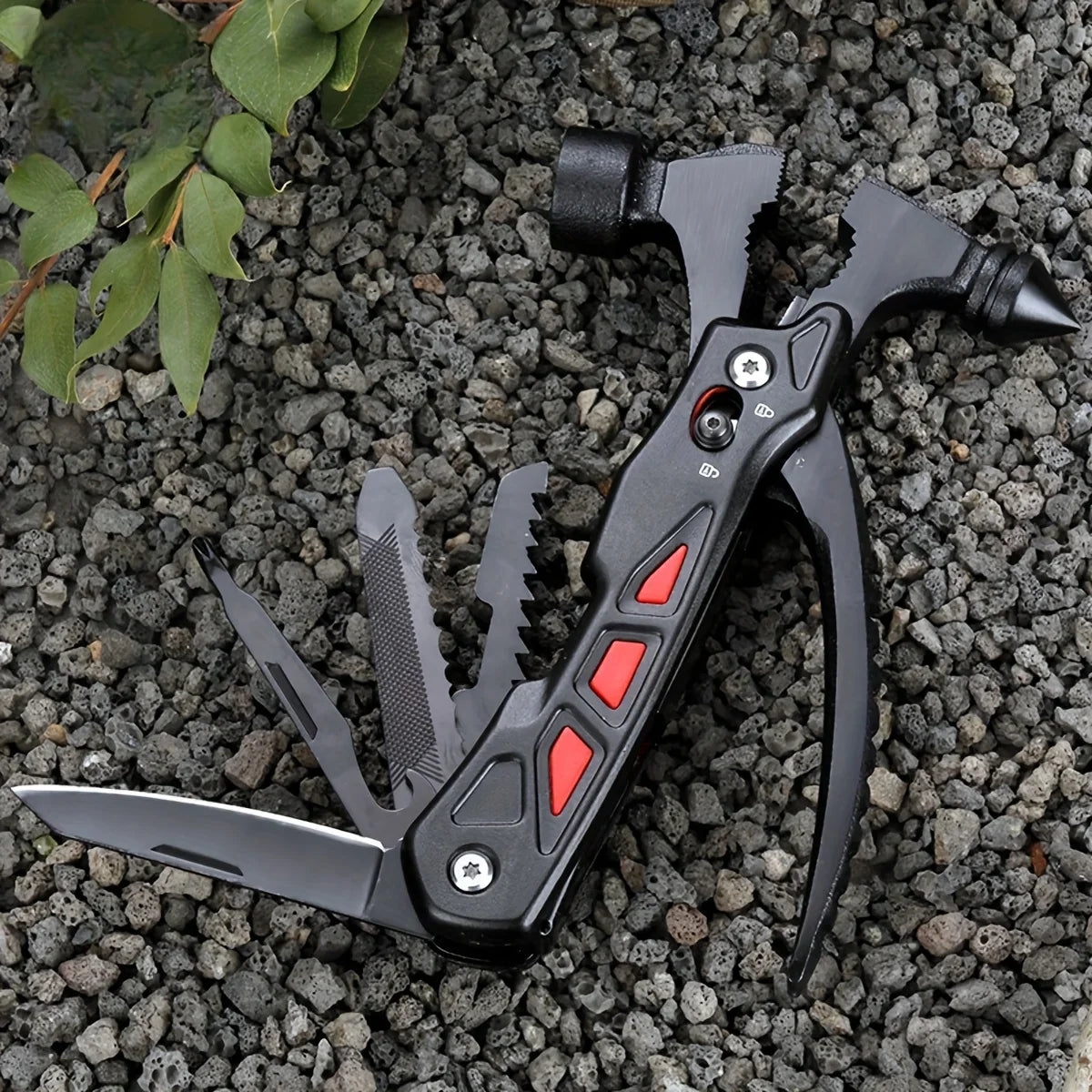 TrailMaster Compact Multitool & Tactical Hammer
