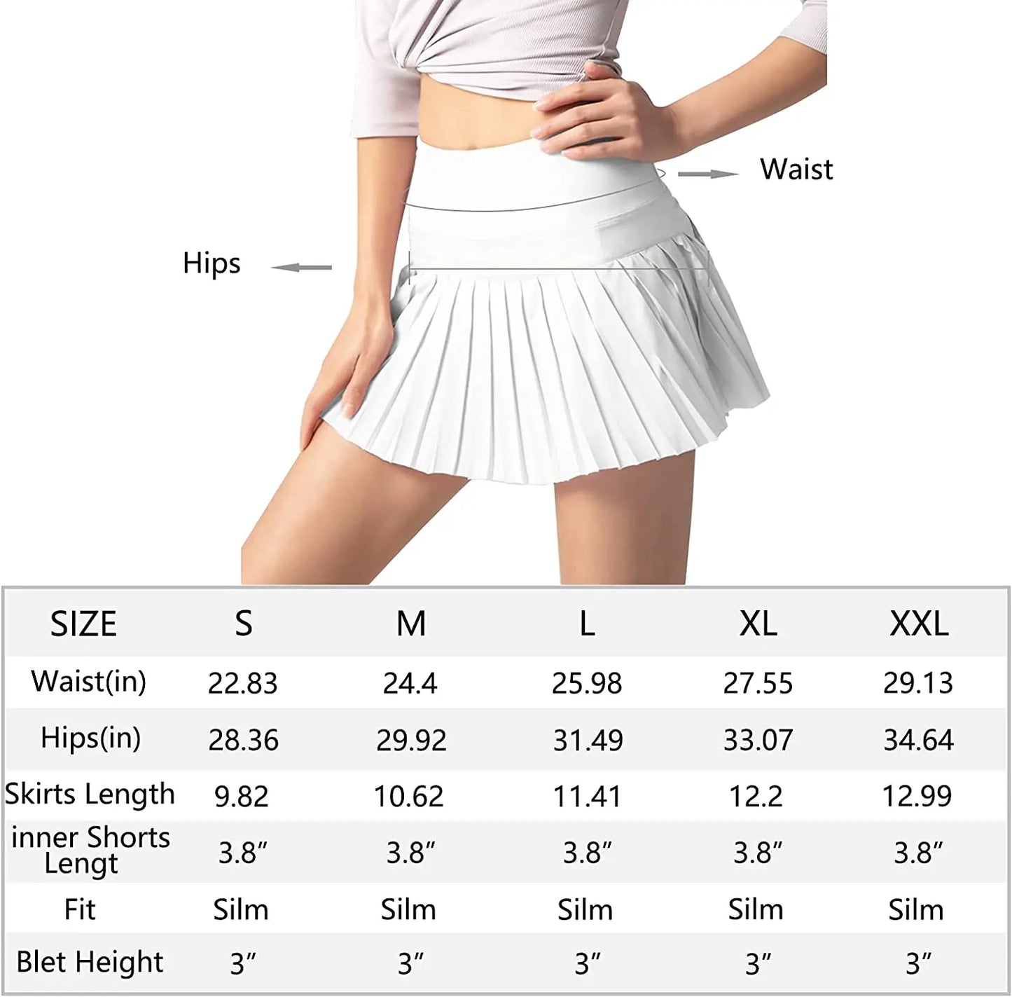 Premium Tennis Golf Athletic Skorts