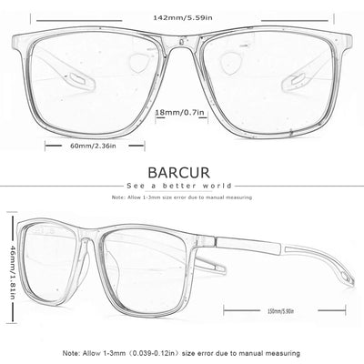 BARCUR Sports Style Anti-Blue Light Reading Glasses