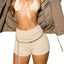 Chic Summer Ribbed Knit Shorts for Women