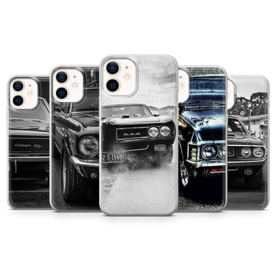 American Cars Transparent Phone Case for iPhone Models