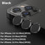 Premium 9H Tempered Glass Camera Lens Protector with Metal Ring for iPhone 14 & 13 Series - Korvel