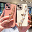 Luxury Love Heart Sparkle Case with Chain Strap for iPhone