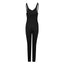 Elegant Black Backless Sling Jumpsuit for Women