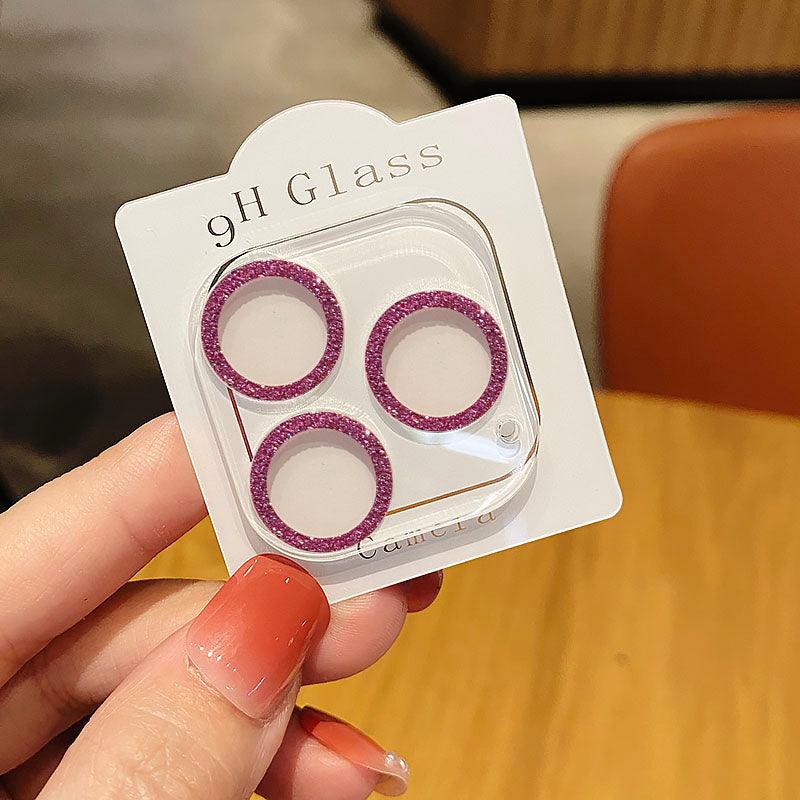 Glitter Full Cover Camera Lens Protector for iPhone