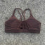 Solid Color Cross Fitness Bra with Chest Pad