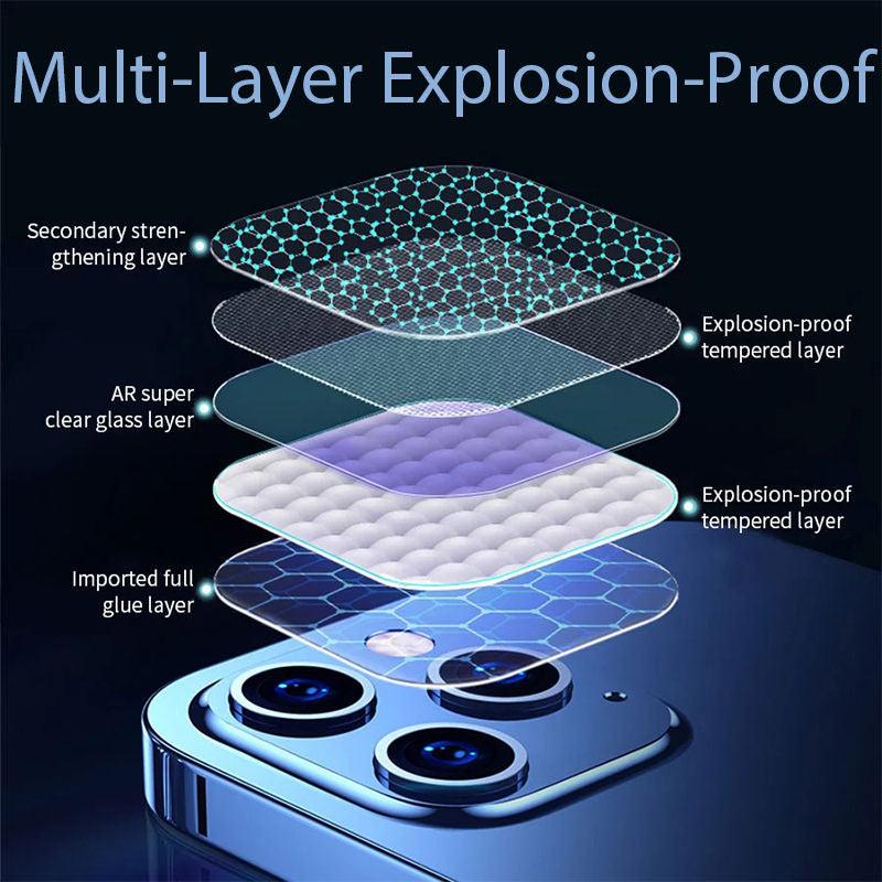 Protector de Lente de Cámara Trasera 3D HD Premium para iPhone