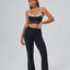 FlareLift Yoga Set: High-Waist Pants & Backless Bra