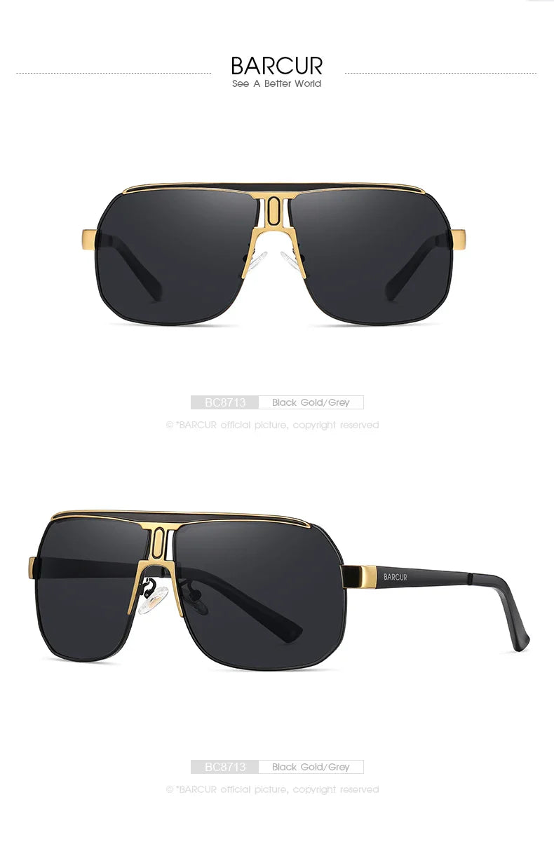 Lunettes de sport polarisées BARCUR pour hommes - Protection UV400