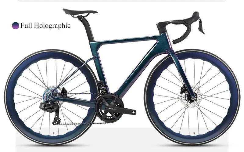 Bicyclette de route en carbone TWITTER R15pro - Vélo disc hydraulique pour hommes