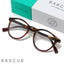 Gafas de lectura ligeras con patrón de leopardo BARCUR