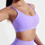 Solid Color Cross Fitness Bra with Chest Pad