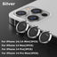 Premium 9H Tempered Glass Camera Lens Protector with Metal Ring for iPhone 14 & 13 Series - Korvel
