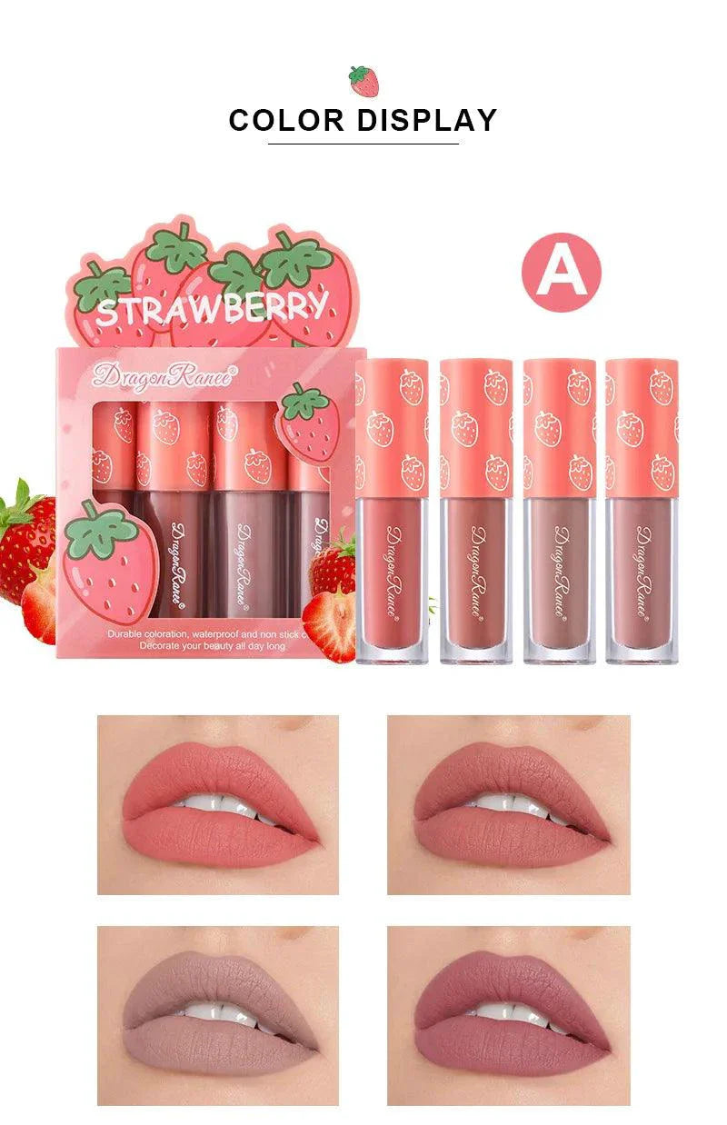Mini Velvet Matte Lip Gloss Set - 4 Piece Collection