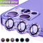 Sparkling Diamond Camera Lens Protector for iPhone 14/13/12/11 Pro Max - Premium Glittering Metal Ring - Korvel