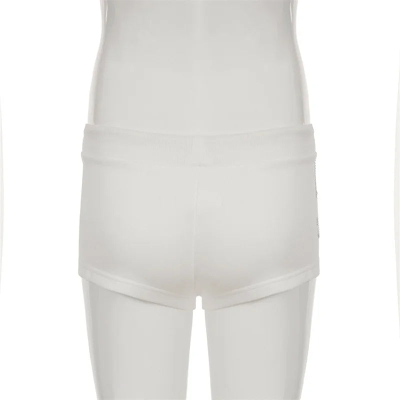 Y2K Rhinestone Summer Jogger Shorts