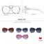 Lunettes de soleil carrées surdimensionnées polarisées BARCUR pour femmes