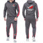 Conjunto de chándal de forro polar para hombre ROG: conjunto de jogger de color sólido