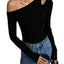 Sleek Spring Off-Shoulder Slim Crop Top
