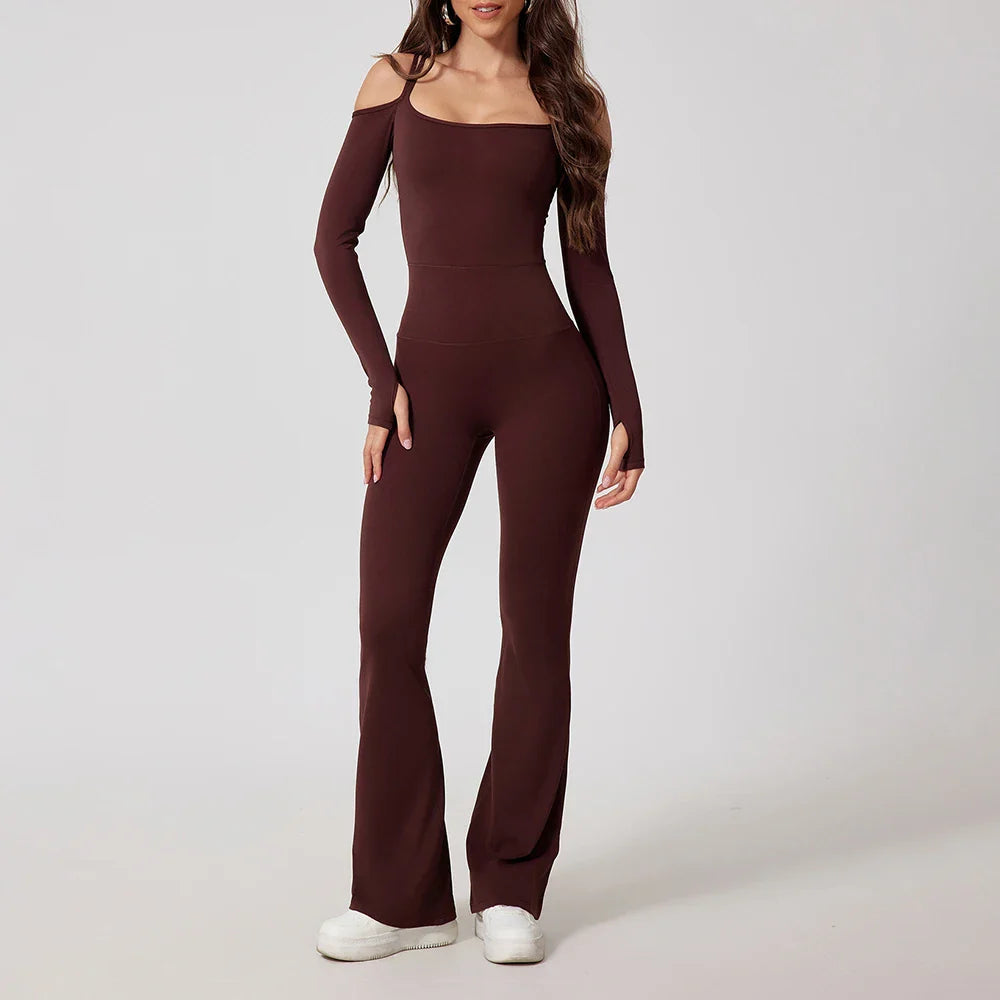 Combinaison de yoga évasée pour femmes pour un mode de vie actif